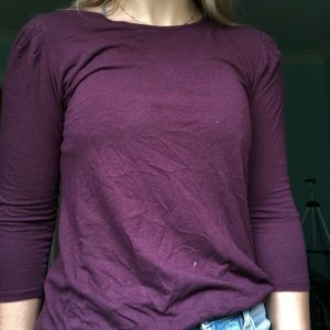 Purple quarter sleeve